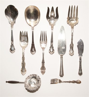 Lot 315 - Group of Ten Sterling Silver Serving Pieces...