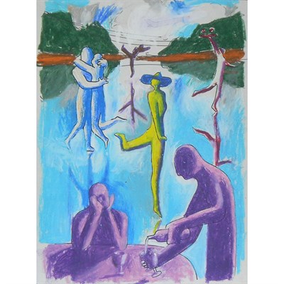 Lot 21 - Mark Kostabi American, b. 1960 Rinky Dink...