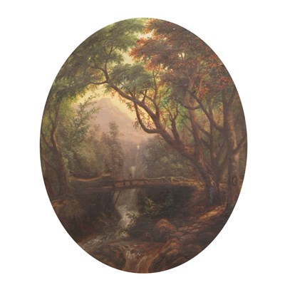 Lot 3 - American School 19th Century Lovers on a...