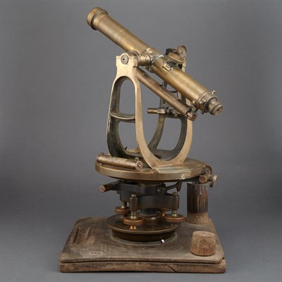 Lot 190 - Brass Surveyor's Transit Early 20th century...