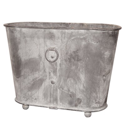 Lot 579 - Pair of Metal Oval Tubs Height 20 inches,...