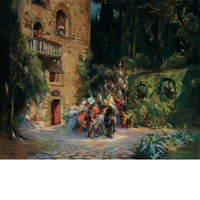 Lot 68 - Julius Rolshoven American, 1858-1930 Crusaders...