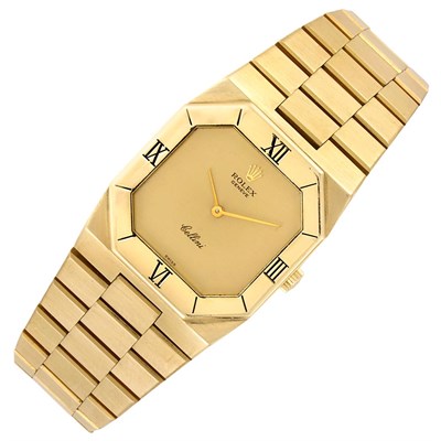Lot 77 - Gentleman's Gold 'Cellini' Wristwatch, Rolex, Ref. 4350