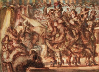 Lot 118 - Reginald Marsh American, 1898-1954 Burlesque:...