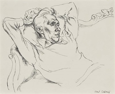 Lot 39 - Paul Cadmus American, 1904-1999 Reclining Man...
