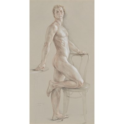 Lot 84 - Paul Cadmus American, 1904-1999 Male Nude,...