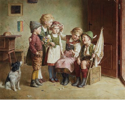 Lot 13 - Edmund Adler Austrian, 1876-1965 The Floral...