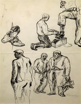 Lot 76 - Philip Reisman American, 1904-1992 Shoe Shine:...