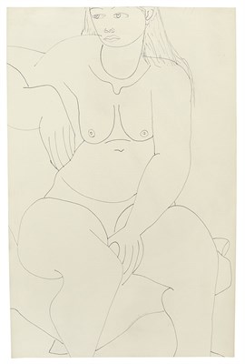 Lot 120 - Louise Nevelson American, 1899-1988 Sitting...