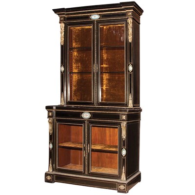 Lot 529 - Napoleon III Gilt-Metal, Brass and Porcelain...