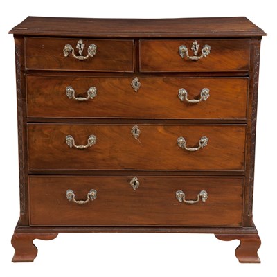 Lot 463 - George III Mahogany Chest of Drawers Height 39...