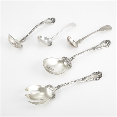 Lot 353 - Group of American Sterling Silver Floral...