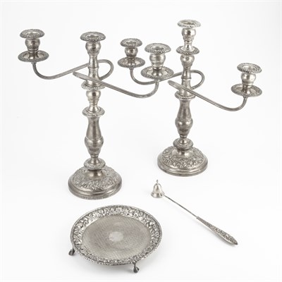 Lot 359 - Pair of S. Kirk & Son Sterling Silver...