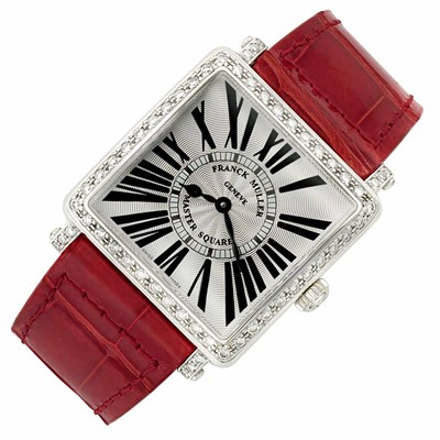 Lot 330 - Lady's Stainless Steel and Diamond 'Master Square' Wristwatch, Franck Muller