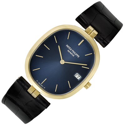 Lot 78 - Gentleman's Gold 'Ellipse' Wristwatch, Patek Philippe, Ref. 3930