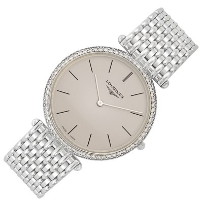 Lot 96 - Gentleman's White Gold Wristwatch, Longines