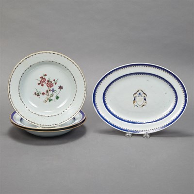 Lot 207 - Group of Chinese Export Porcelain Table...