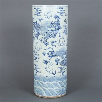 Lot 130 - Chinese Blue and White Glazed Porcelain...