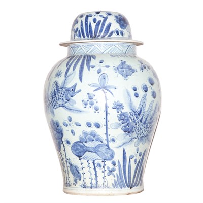 Lot 209 - Pair of Chinese Blue and White Porcelain...