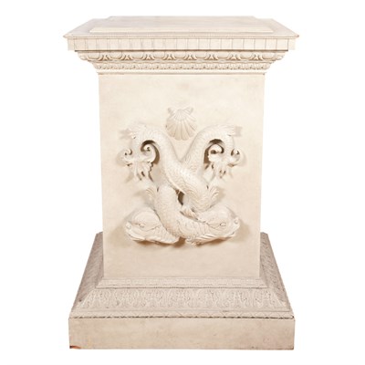 Lot 174 - Pair of Georgian Style Painted Pedestals with...