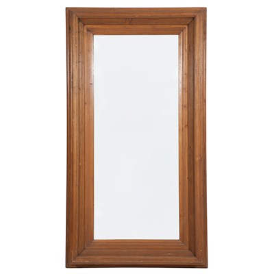 Lot 486 - Pine Reed Framed Mirror Height 69 inches,...
