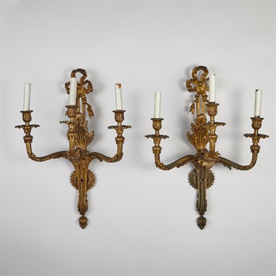 Lot 532 - Pair of Transitional Louis XV/XVI Style...