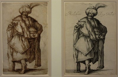 Lot 38 - After Jacques Bellange The Magus Melchior...