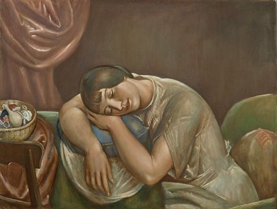 Lot 106 - Kenneth Hayes Miller American, 1876-1952 Woman...