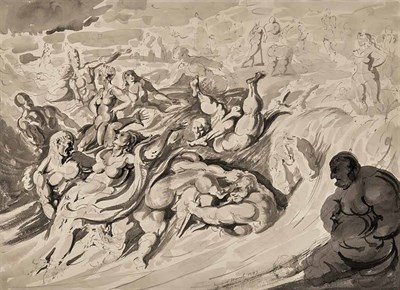 Lot 100 - Reginald Marsh American, 1898-1954 In the Bay,...