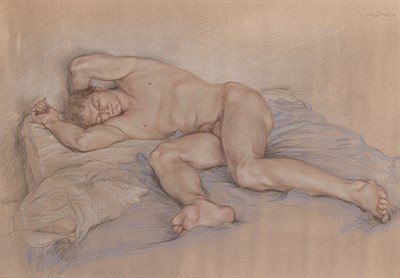 Lot 99 - Paul Cadmus American, 1904-1999 Male Nude (NM...