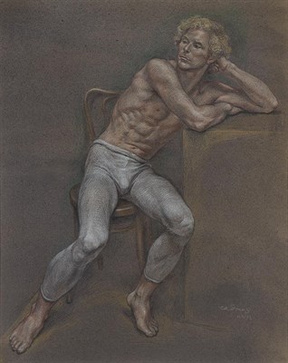 Lot 98 - Paul Cadmus American, 1904-1999 Seated Dancer,...