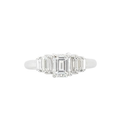 Lot 3273 - Platinum and Diamond Ring