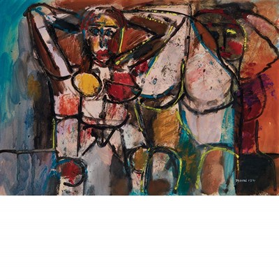 Lot 104 - Zero Mostel American, 1915-1977 Abstracted...