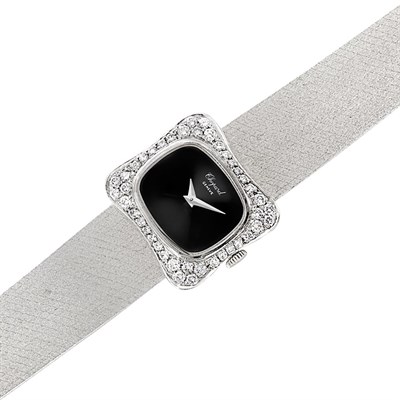 Lot 246 - Lady's White Gold and Diamond Wristwatch, Chopard