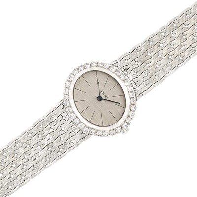 Lot 146 - Lady's White Gold and Diamond Wristwatch, Piaget
