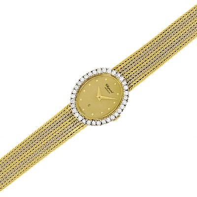 Lot 3139 - Lady's Two-Color Gold and Diamond Wristwatch, Chopard
