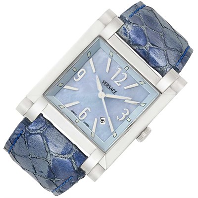 Lot 3115 - Stainless Steel and Mother-of-Pearl Wristwatch, Versace