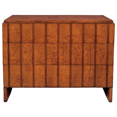 Lot 303 - Art Moderne Chest of Drawers Burrwood and...