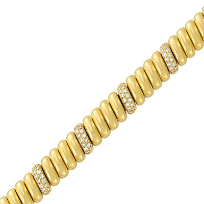 Lot 3214 - Gold and Diamond Bracelet, Cartier