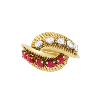 Lot 3353 - Gold, Ruby and Diamond Ring, Van Cleef & Arpels