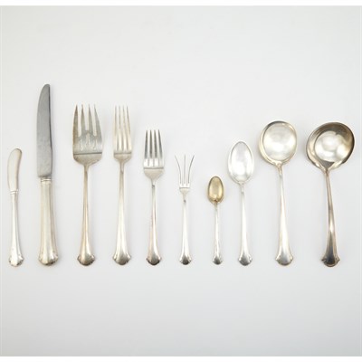Lot 370 - Towle Sterling Silver Flatware Service In the...