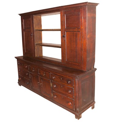 Lot 471 - English Oak Dresser Height 6 feet 3 inches,...