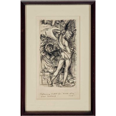 Lot 39 - Paul Cadmus PRELIMINARY SKETCH FOR HORSEPLAY;...