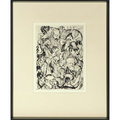 Lot 22 - Max Beckmann (1884-1950) CAFEMUSIK (HOFFMAIER...