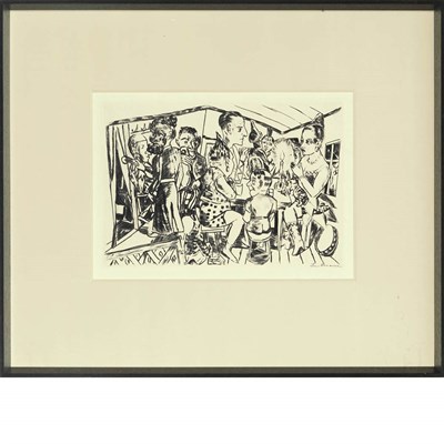 Lot 24 - Max Beckmann HINTER DEN KULISSEN (H. 193 Bb)...