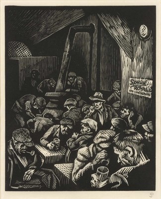 Lot 94 - Eli Jacobi (1898-1984) MIDWINTER NIGHT; BAR IN...