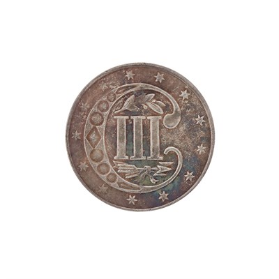 Lot 1175 - United States 1860 III Cent Silver Choice and...