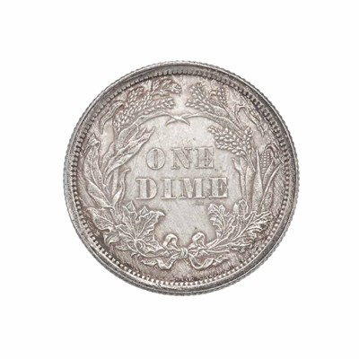 Lot 1177 - United States 1860 10 Cents Seated Dime Gem...