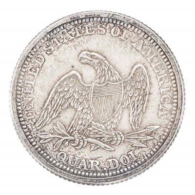 Lot 1178 - United States 1860 25 Cents Seated Liberty...