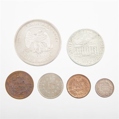 Lot 1212 - United States Coin Group Lot of nineteen coins...